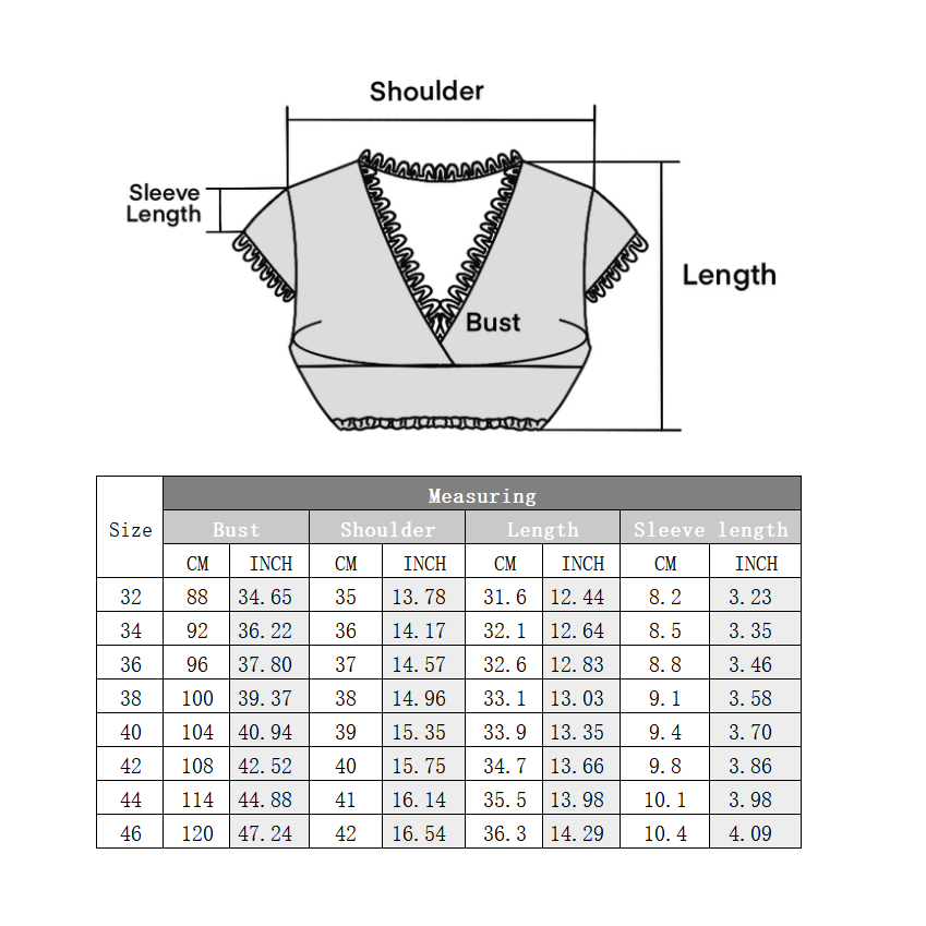 Damen V-Ausschnitt Dirndlbluse Schön Trachtenbluse Weiß 32-46(21JB28)