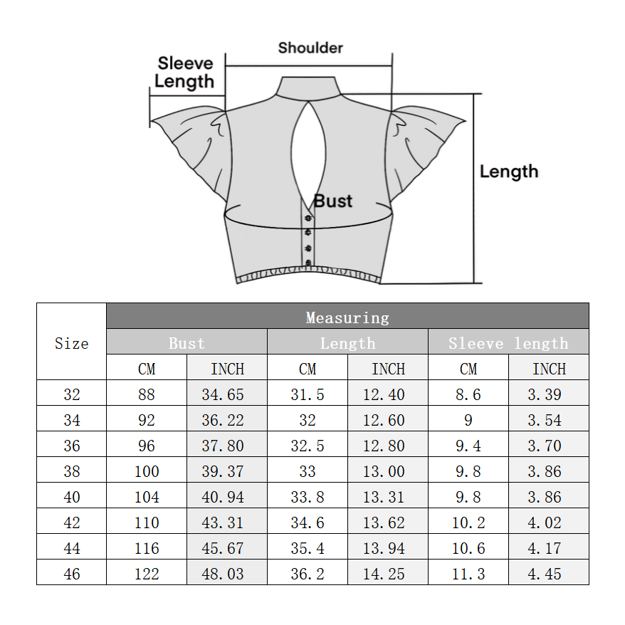 Damen Stehkragen Dirndlbluse Kurzarm Spitzebluse Weiß 32-46（21JB12）