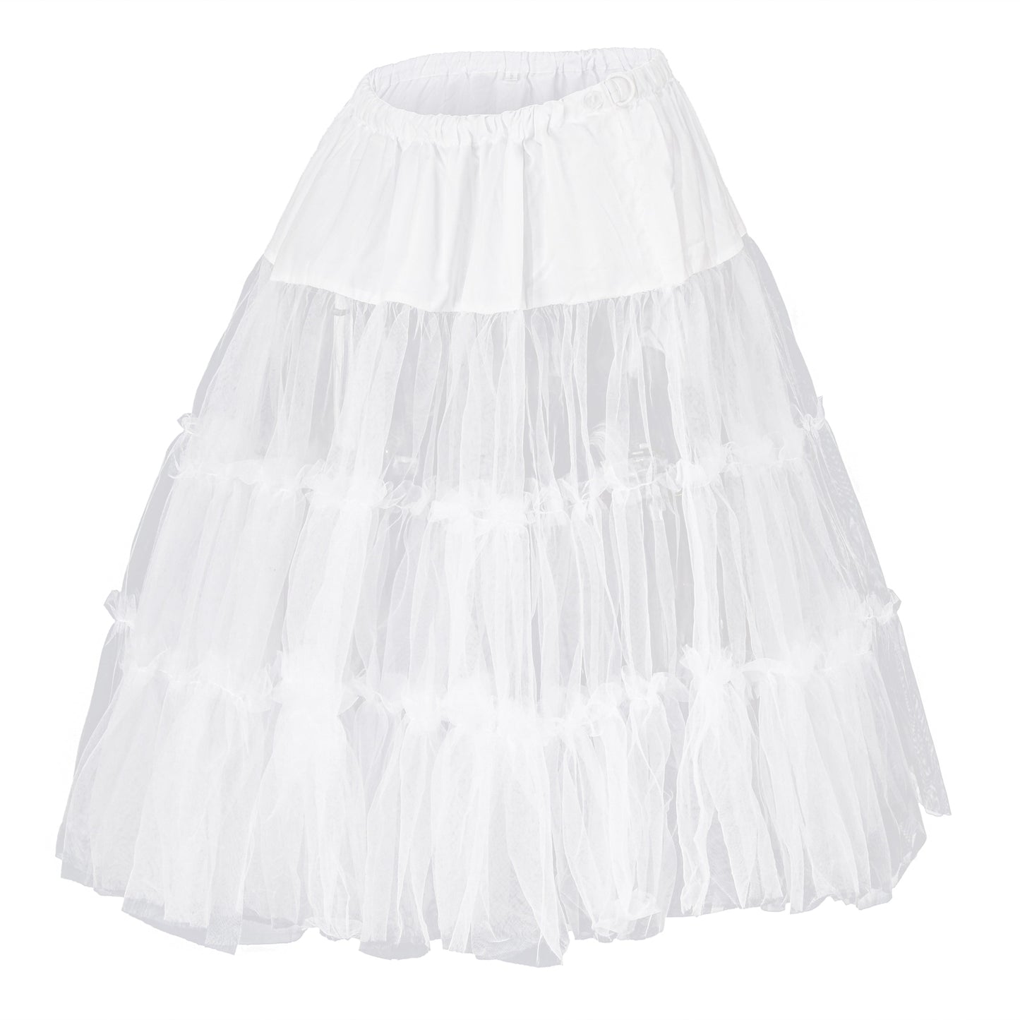 Damen Petticoat Reifrock 50er Jahre Vintage Unterrock 50/60CM（21JP02-03）